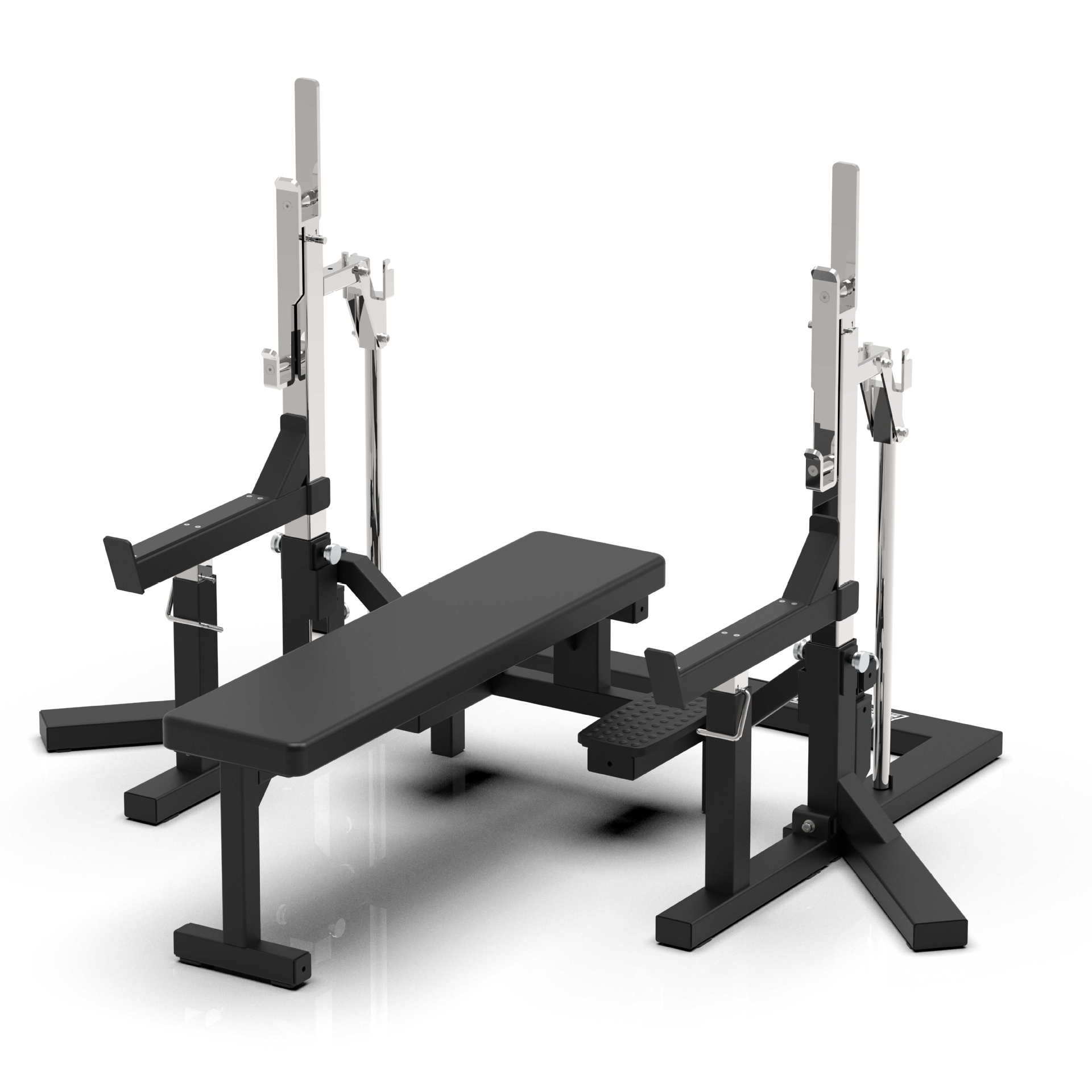 專業力量舉深蹲架 商用競技半框力量器械的全方位解析